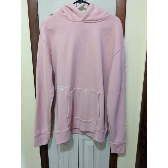 Hollister Sweaters - Hollister Women's Light Pink Pullover Hoodie Sweater South Cali Graphic Size L